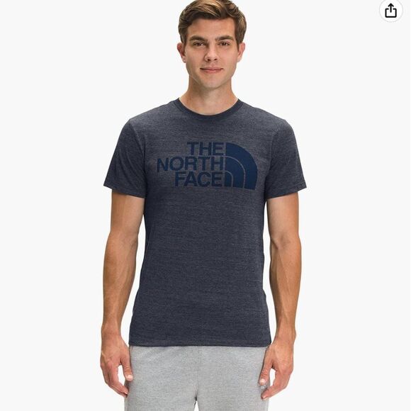 The North Face Men's Short Sleeve Half Dome Tri-Blend Tee Size M - Picture 1 of 7